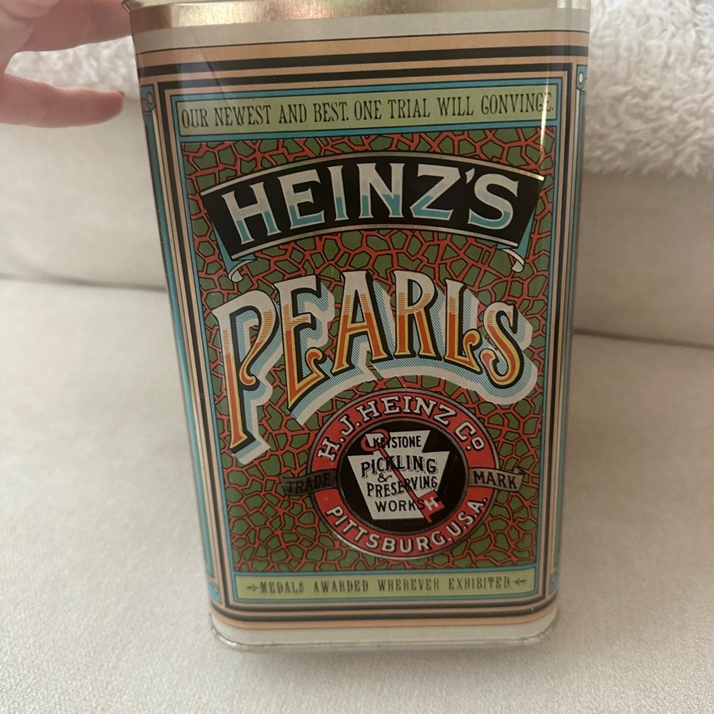 Heinz's Pearls Vintage Tin
